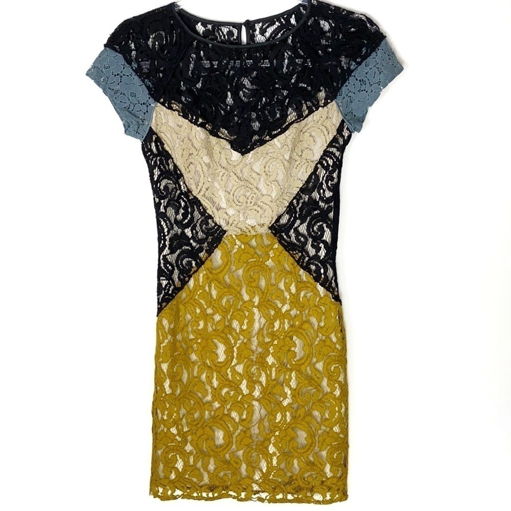 Hoss Intropia lace cocktail mini dress size 2 NWT